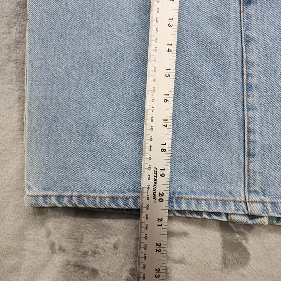 Vintage 90s Jordache JeanJer Jeans Skirt Womens 3/4 Blue Light Wash Pencil Denim - Picture 10 of 11